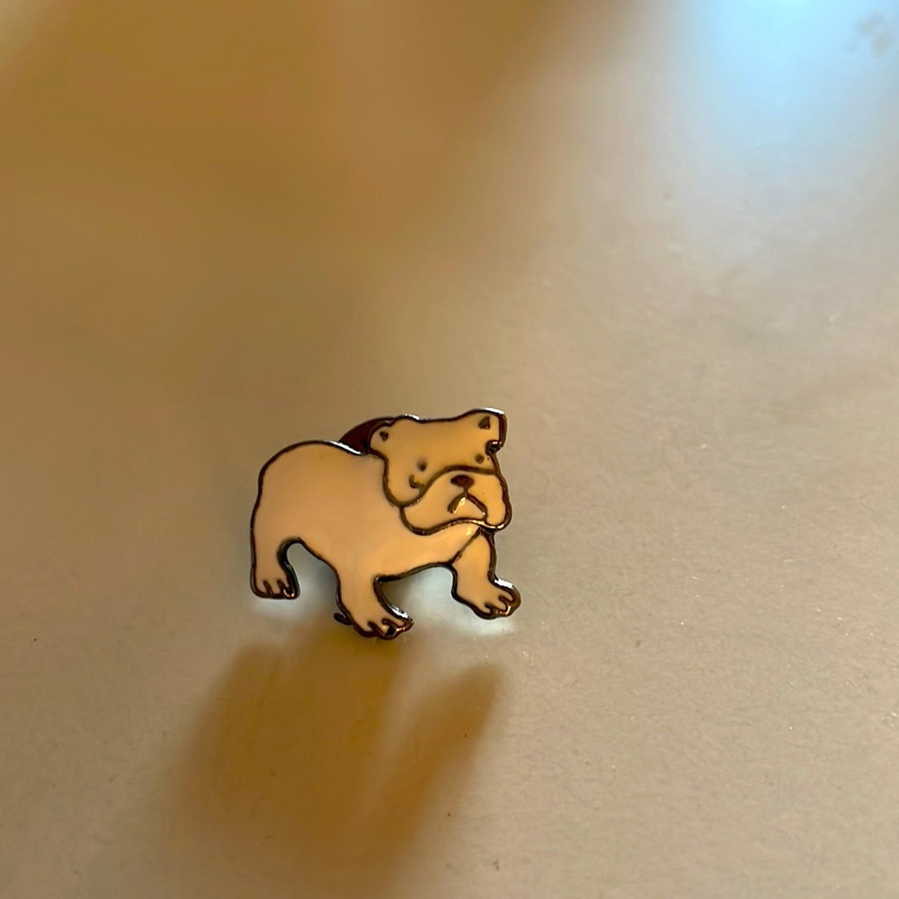 Bulldog enamel pin